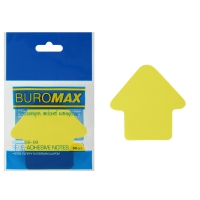 Блок для заметок "Стрелка", 50 арк., ассорти, Buromax неон BM.2366-99