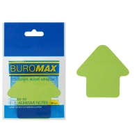 Блок для заметок "Стрелка", 50 арк., ассорти, Buromax неон BM.2366-99