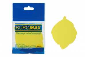 Блок для заметок "Листья", 50 арк., ассорти, Buromax неон BM.2367-99