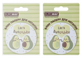 Блок для нотаток AVOCADO, з кл.шаром, діам. 70 мм, 30 арк Buromax BM.2381-71
