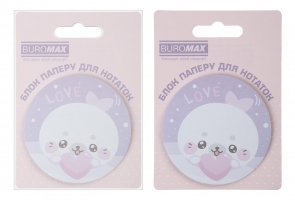 Блок для нотаток CUTE SEAL, з кл.шаром, діам. 70 мм, 30 арк Buromax BM.2381-72