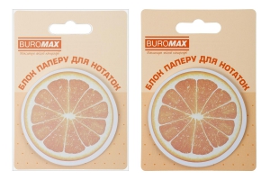 Блок для нотаток FRUITS, з кл.шаром, 70х70 мм, 30 арк Buromax BM.2381-75