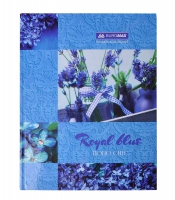 Книга обліку "BOHO CHIC" 96 арк/кліт.оф.(тв. лам. обкл), А4, синій Buromax BM.2400-202