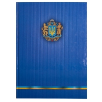 Книга обліку Укр. симв. 96 арк/кліт.оф.(тв. лам. обл), А4 Buromax BM.2400-38
