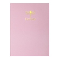 Книга канцелярська FAVOURITE, PASTEL, А4, 96 арк., клітинка, офсет, тверда ламінована обкладинка, рожева Buromax BM.2400-410