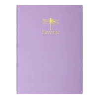 Книга канцелярська FAVOURITE, PASTEL, А4, 96 арк., клітинка, офсет, тверда ламінована обкладинка, бузкова Buromax BM.2400-426