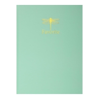 Книга канцелярська FAVOURITE, PASTEL, А4, 96 арк., клітинка, офсет, тверда ламінована обкладинка, м'ятна Buromax BM.2400-438