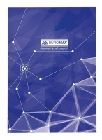Книга обліку "Піраміди" 96 арк/кліт.оф.(тв. лам. обл), А4, синій Buromax