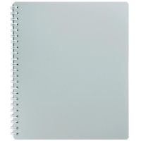 Тетрадь на пружине CLASSIC B5, 80 л, кл., серый, пласт.обл. Buromax BM.2419-009