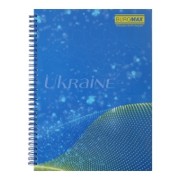 Зошит для нотаток MY COUNTRY, А4, 96 арк., клітинка, тверда обкладинка з ламінацією Buromax BM.2432