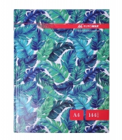 Книга обліку "FLORISTICA" 144 арк.кліт.оф.(тв. лам. обл), А4, бірюзовий Buromax BM.24419102-06