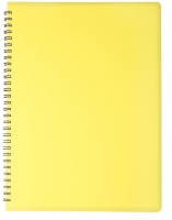 Книжка записн. на пруж. "GLOSS" А4, 80арк.,кл., пластик.обкл., жовтий Buromax BM.24452151-08