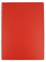 Книжка записн. на пруж. "BARK" А4, 60арк.,кл., пластик.обкл., червоний Buromax BM.24454154-05