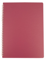 Книжка записн. на пруж. "BARK" А4, 60арк.,кл., пластик.обкл., малиновий Buromax BM.24454154-29