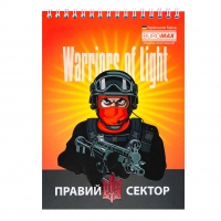 Блокнот на пружині зверху PATRIOT "S.BANDERA", А5, 48арк., клітинка, картонна обкладинка Buromax BM.24545113