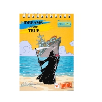 Блокнот на пружині зверху PATRIOT "DREAMS COME TRUE", А6, 48арк., клітинка, картонна обкладинка Buromax BM.24645106
