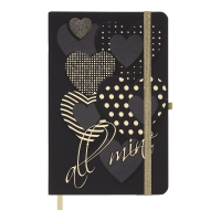 Книжка записна TRENDY, на гумці, 136х207мм, 96 арк., кліт., офсет крем., тв.лам.обкл., фіолетова Buromax BM.255111-07