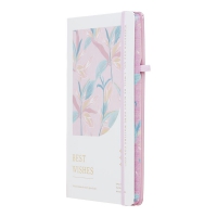 Книжка записна ESSENCE, на гумці, А5, 80 арк., клітинка., офсет крем., тв.лам.обл., біла Buromax BM.255124-12