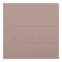 Щотижневик датований 2026 LIGHT MORANDI, A5, какао, штуч.шкіра Buromax BM.2712-40