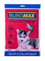 Набор цветной бумаги А4, 80г/м2, DARK+NEON, 10цв., 50л. Buromax BM.2721050-99