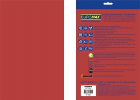 Бумага цветная INTENSIVE, EUROMAX, Красная, 20 л., А4, 80 г/м2 Buromax BM.2721320E-05