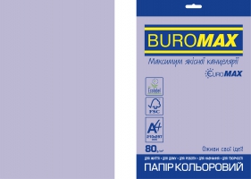 Бумага цветная INTENSIVE, EUROMAX, фиолет., 20 арк., А4, 80 г/м2 Buromax BM.2721320E-07
