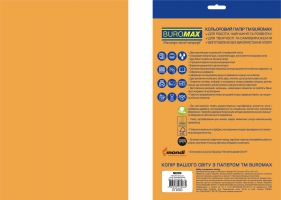 Бумага цветная NEON, EUROMAX, апельсин., 20 арк., А4, 80 г/м2 Buromax BM.2721520E-11