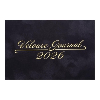 Дневник датированный 2026 VELOUR, A4, черный, штуч. кожа Buromax BM.2771-01