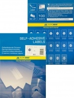 Етикетки з клейким шаром 12шт., 105х44мм (100 аркушів) Buromax BM.2825