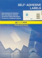 Этикетки с клейким слоем 40шт., 52,5х29,7мм (100 листов) Buromax BM.2852