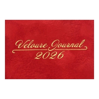 Щотижневик датований 2026 кишеньк. VELOUR , 85*153, червоний, штуч. шкіра Buromax BM.2891-05