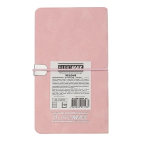 Щотижневик датований 2026 кишеньк. VELOUR, 85*153, рожевий, штуч. шкіра Buromax BM.2891-10