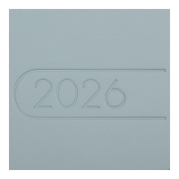 Щотижневик датований 2026 кишеньк. LIGHT MORANDI, 85*153, світло-синій, штуч. шкіра Buromax BM.2898-30