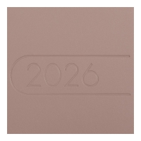Щотижневик датований 2026 кишеньк. LIGHT MORANDI, 85*153, какао, штуч. шкіра Buromax BM.2898-40