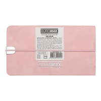 Щотижневик датований 2026 кишеньк. VELOUR, 153*87, рожевий, штуч. шкіра Buromax BM.2902-10