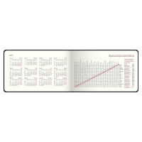 Щотижневик датований 2026 кишеньк. SALERNO, 153*87, зелений, штуч. шкіра Buromax BM.2903-04