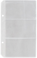 Файл для 6 візиток з 2 отв. (110*172, PVC) Buromax
