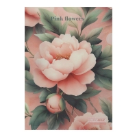 Папка-кутик А4, PEONY ARABESKI, напівпрозора, рожева Buromax BM.3854-10