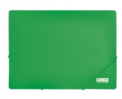Папка пластикова А4 на гумках, JOBMAX, зелений Buromax BM.3911-04