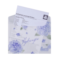 Папка-конверт А5 на кнопке, DREAM ARABESKI, полупрозрачная, светло-синяя Buromax BM.3919-30