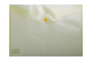 Папка-конверт А4 на кнопці, прозора, жовтий Buromax BM.3926-11