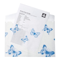 Папка-конверт А4 на кнопке, BUTTERFLY ARABESKI, полупрозрачная, перламутровая белая Buromax BM.3943-31