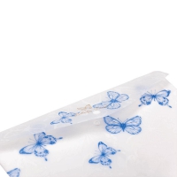 Папка-конверт А4 на кнопке, BUTTERFLY ARABESKI, полупрозрачная, перламутровая белая Buromax BM.3943-31