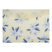 Папка-конверт А4 на кнопке, MYOSOTIS ARABESKI, полупрозрачная, маренго Buromax BM.3943-53