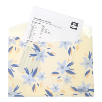 Папка-конверт А4 на кнопке, MYOSOTIS ARABESKI, полупрозрачная, маренго Buromax BM.3943-53