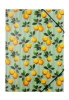 Папка на гумці, A4, LEMONS, ARABESKI, салатова Buromax BM.3958-15
