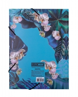 Папка на резинке, В5, EXOTIC, ARABESKI, голубая Buromax BM.3959-14