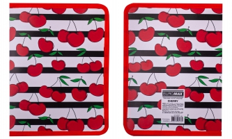 Папка на блискавці, В5, CHERRY, ARABESKI, червона Buromax BM.3961-05