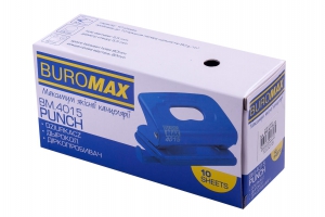 Дырокол пластиковый (до 10арк.), синий Buromax BM.4015-02