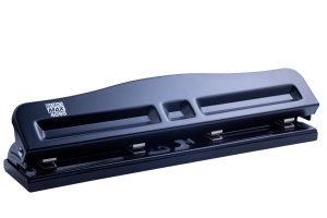 Дырокол металлический на 4 отверстия (к 10арк.), черный Buromax BM.4095